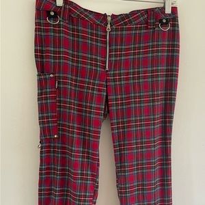 Plaid rocker pants